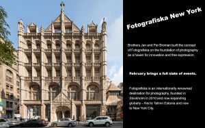 Fotografiska New York, the recently opened destination for photography and culture in the Flatiron District of New York City, presents their February 2020 event programming schedule.