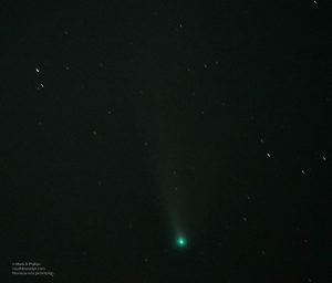 Comet Neowise became the celestial holy grail during the COVID-19 pandemic as we all struggled to see it in the skies of New England. On July 25, 2020, from Firetown Road in Simsbury, CT, the comet was visible in the northern sky. ©Mark D Phillips