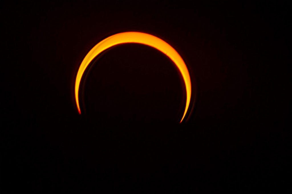 ©Chuck Bigger; Annular Eclipse on October 14, 2023, at Owachomo bridge in Natural Bridges National Monument.